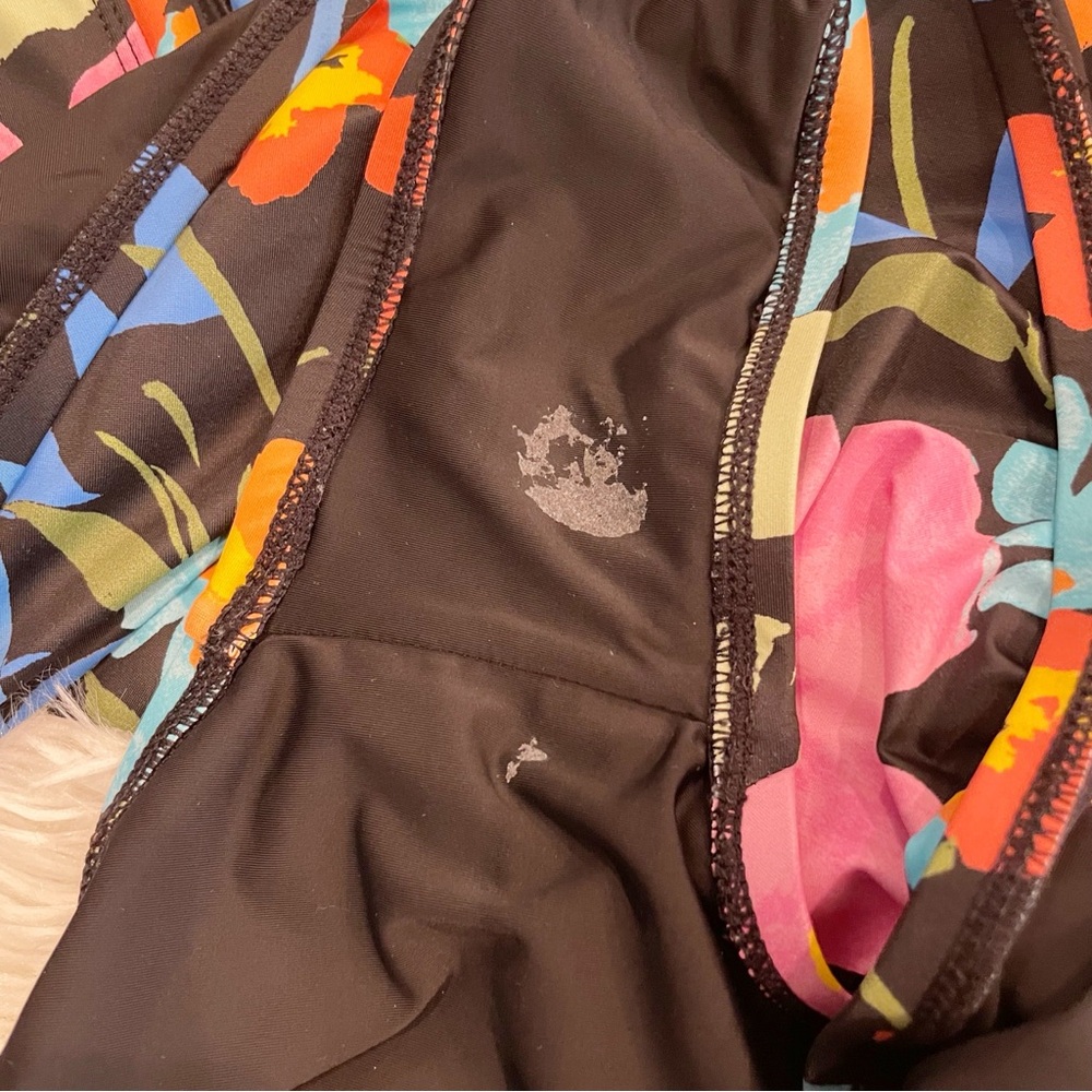 Swim RX Floral Twist One Piece Swimsuit Bathing Suit XL - Picture 8 of 9